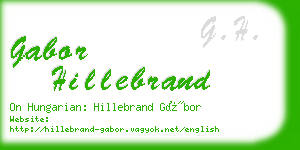 gabor hillebrand business card